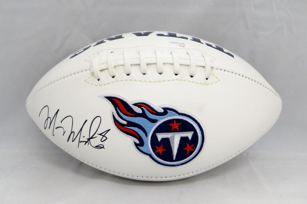 Marcus Mariota Autographed Tennessee Titans Logo Football