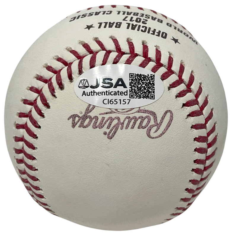 Carlos Correa Signed 2017 World Baseball Classic Baseball (JSA COA)