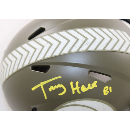 Torry Holt Autographed Los Angeles Rams 2022 Salute to Service Mini Helmet