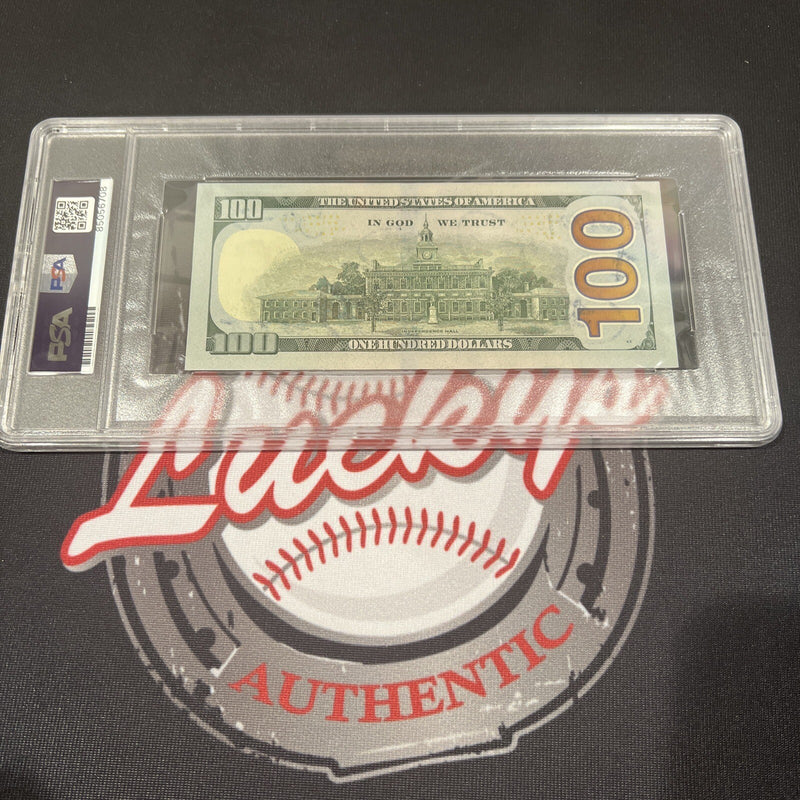 Floyd Mayweather Jr Signed $100 Bill with 4 Inscriptions PSA 10
