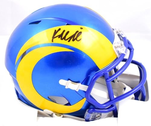Kyren Williams Signed Los Angeles Rams Speed Mini Helmet - Black