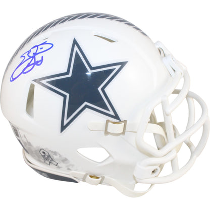 Emmitt Smith Autographed Dallas Cowboys 2024 Salute to Service Mini Helmet