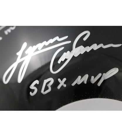 Harris, Bradshaw, Swann, Ward & Holmes Signed Steelers VSR4 Helmet