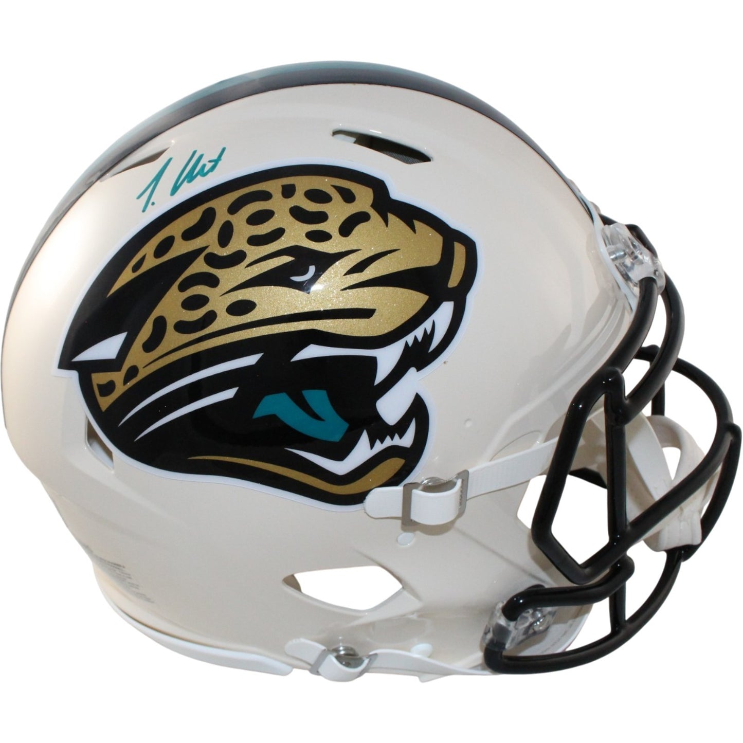 Travis Hunter Signed Jacksonville Jaguars Full Size Authentic Retro Helmet