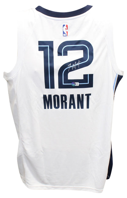 Ja Morant Memphis Grizzlies Autographed White Nike Jersey