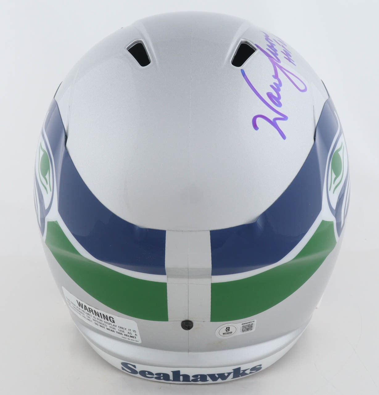 Warren Moon Autographed Seattle Seahawks Full Size Replica Helmet - HOF '06