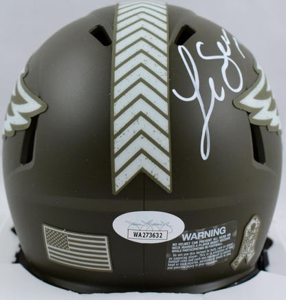 LeSean McCoy Signed Philadelphia Eagles Salute to Service Mini Helmet