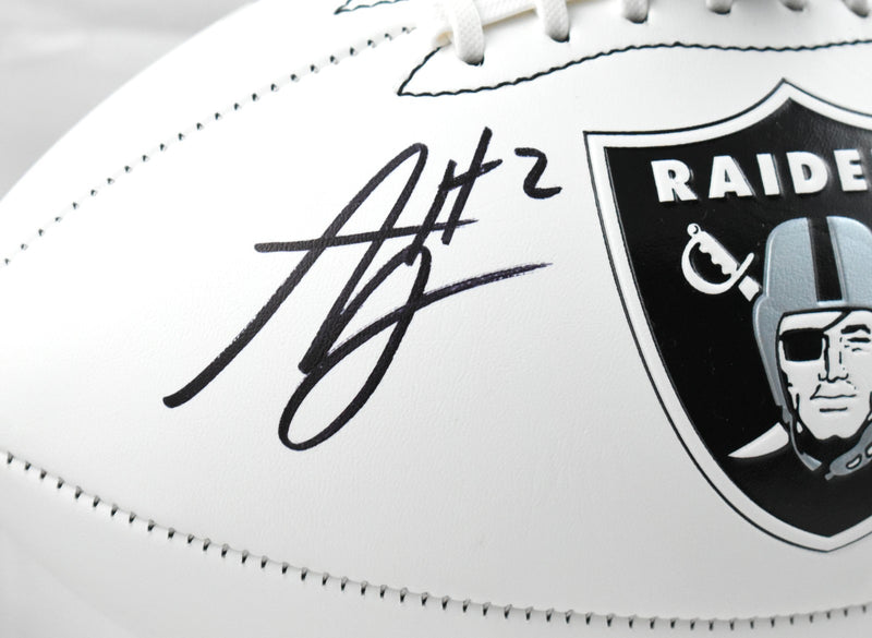 Ashton Jeanty Signed Las Vegas Raiders Logo Football