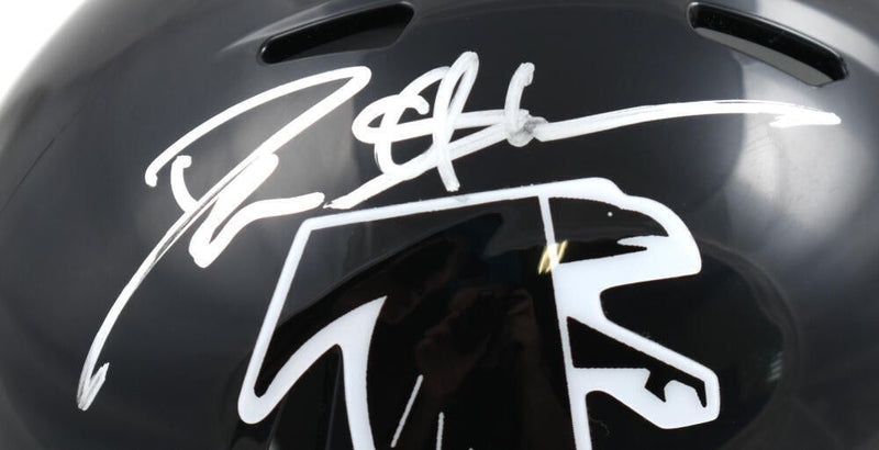 Deion Sanders Signed Atlanta Falcons Throwback Speed Mini Helmet