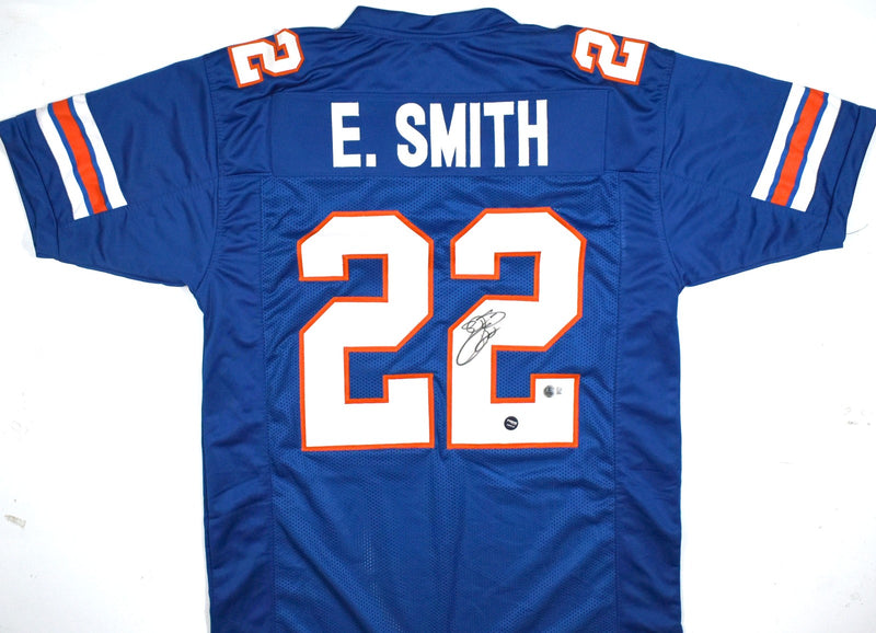 Emmitt Smith Autographed Jersey - Florida Gators Style Blue