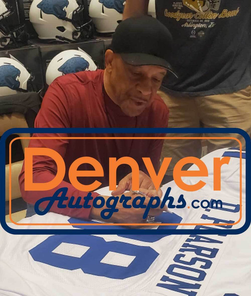 Drew Pearson Signed Dallas Cowboys Custom White Jersey (HOF)