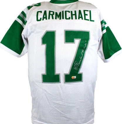 Harold Carmichael Signed Philadelphia Eagles White Custom Jersey