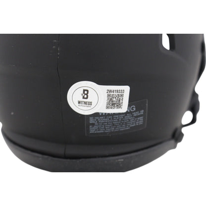 Randy Moss New England Patriots Riddell Eclipse Speed Mini Helmet Beckett
