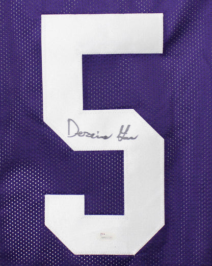 Derrius Guice LSU Tigers Signed Custom Football Jersey JSA