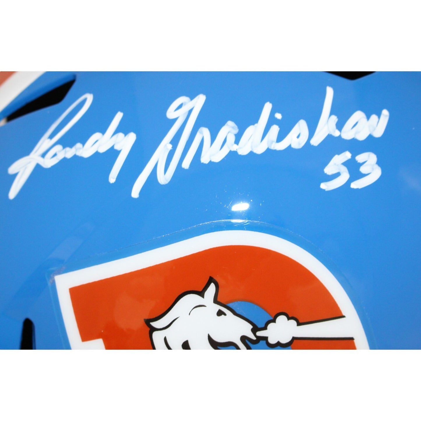 Randy Gradishar Signed Denver Broncos Full Size Replica Helmet