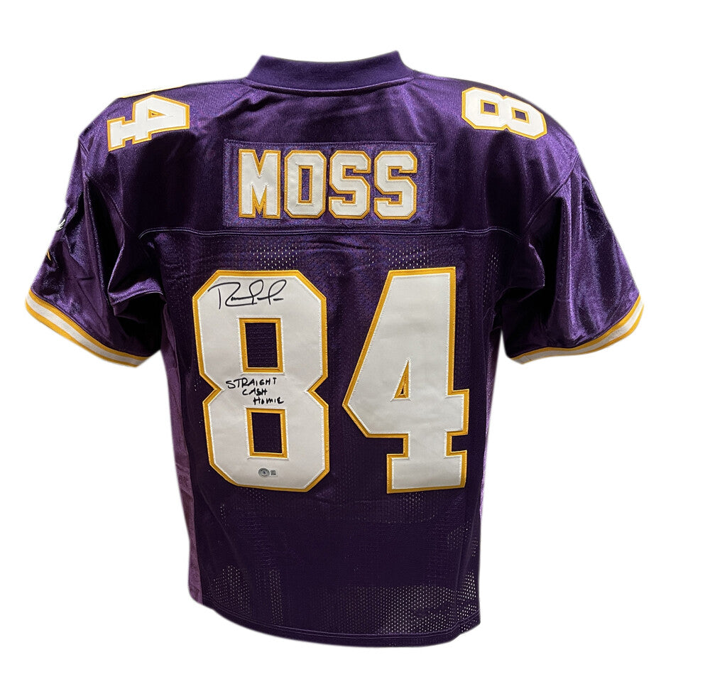 Randy Moss Signed Minnesota Vikings Mitchell & Ness Jersey - Inscribed