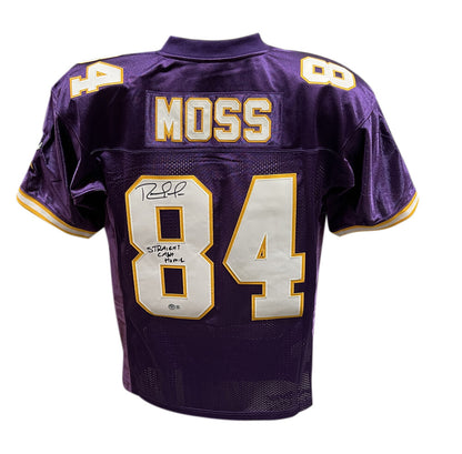 Randy Moss Signed Minnesota Vikings Mitchell & Ness Jersey - Inscribed
