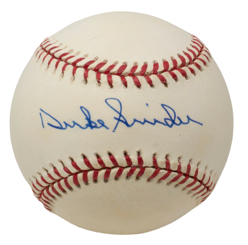 Duke Snider Los Angeles Dodgers Signed National League Baseball U97931 (BAS COA)