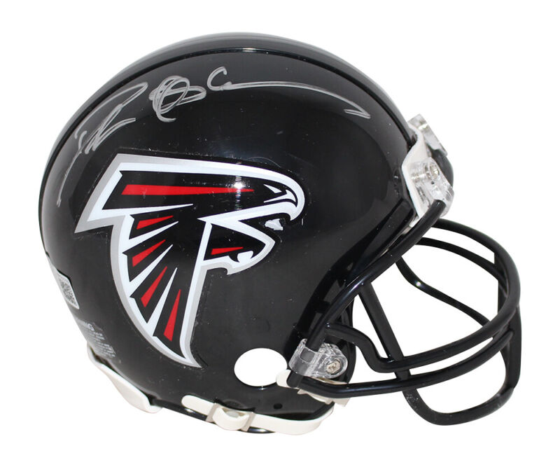 Deion Sanders Autographed Atlanta Falcons TB 2003-19 Mini Helmet BAS 34583