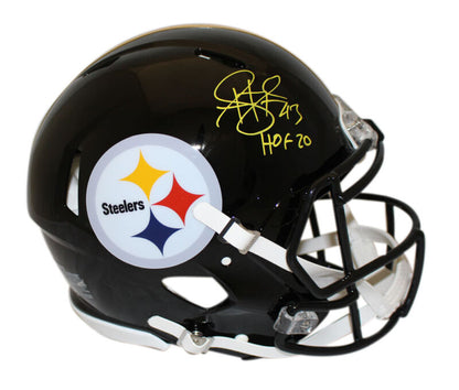 Troy Polamalu Signed Pittsbugh Steelers Authentic Speed Helmet HOF BAS 34125