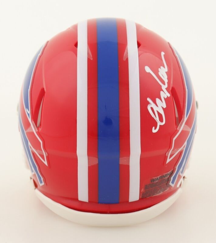 ANDRE REED AUTOGRAPHED BUFFALO BILLS THROWBACK MINI HELMET JSA COA