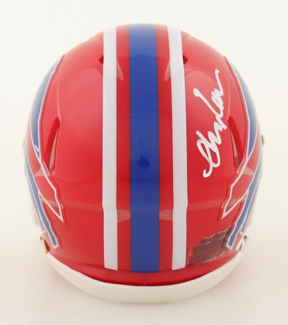 ANDRE REED AUTOGRAPHED BUFFALO BILLS THROWBACK MINI HELMET JSA COA