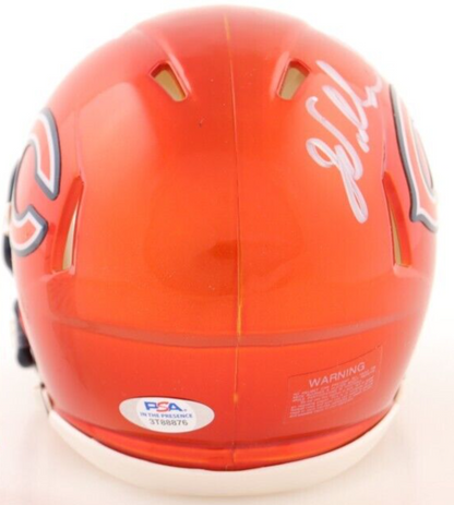 WILLIAM PERRY FRIDGE SIGNED AUTOGRAPHED CHICAGO BEARS FLASH MINI HELMET PSA COA