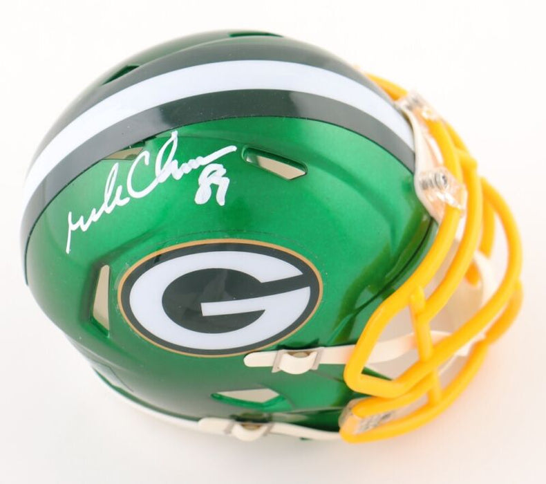 MARK CHMURA SIGNED AUTOGRAPHED GREEN BAY PACKERS FLASH MINI HELMET PSA COA