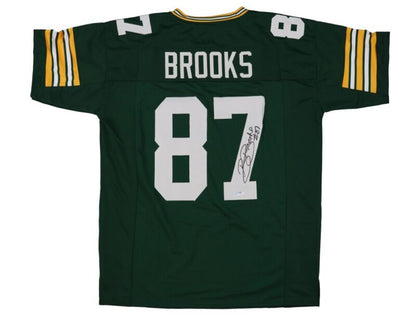 ROBERT BROOKS SIGNED AUTOGRAPHED GREEN BAY PACKERS CUSTOM JERSEY PSA COA