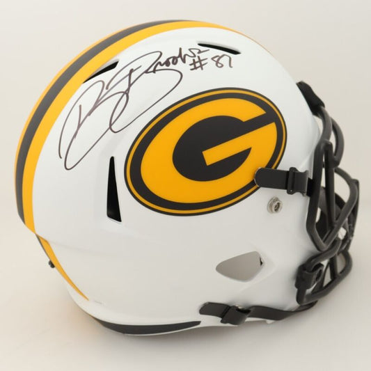 ROBERT BROOKS SIGNED AUTOGRAPHED GREEN BAY PACKERS LUNAR HELMET JSA COA