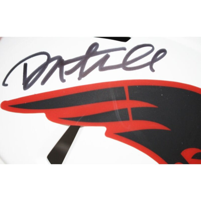 Danny Amendola Signed New England Patriots Lunar Mini Helmet Beckett 42405
