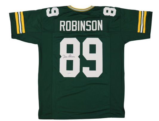 DAVE ROBINSON SIGNED AUTOGRAPHED GREEN BAY PACKERS CUSTOM JERSEY JSA COA