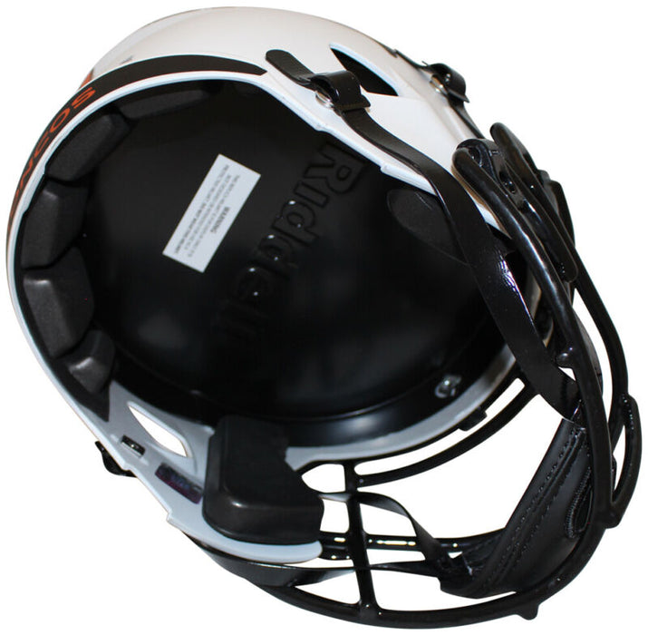 Champ Bailey Signed Denver Broncos F/S Lunar Speed Helmet Beckett 35597