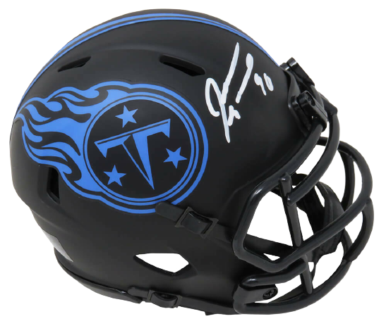 Jevon Kearse Tennessee Titans Signed Eclipse Black Matte Riddell Speed Mini Helmet (SCHWARTZ)