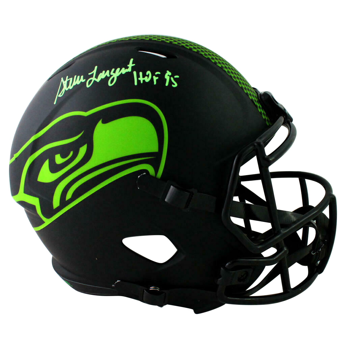 Steve Largent Seattle Seahawks Signed F/S Eclipse Helmet (BAS COA)