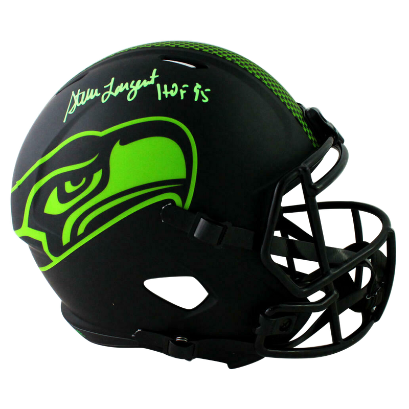 Steve Largent Seattle Seahawks Signed F/S Eclipse Helmet (BAS COA)