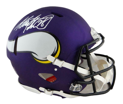 Adrian Peterson Minnesota Vikings Autographed Vikings F/S Speed Authentic Helmet- (BAS COA), , 