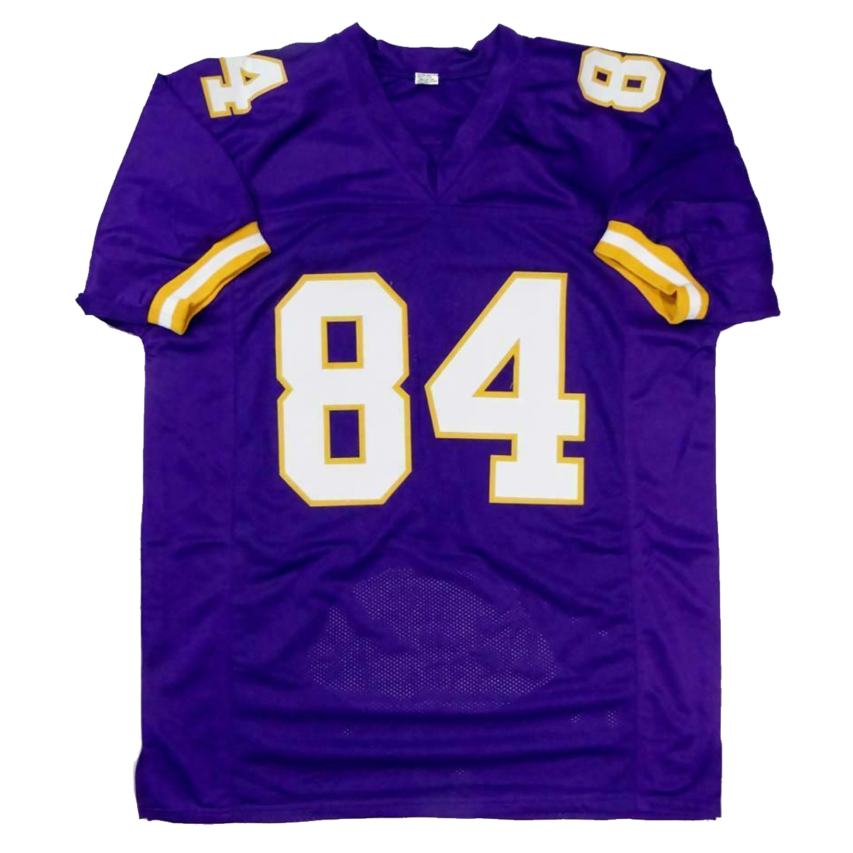 Randy Moss Minnesota Vikings Signed Purple Pro Style Stat Jersey (BAS COA)