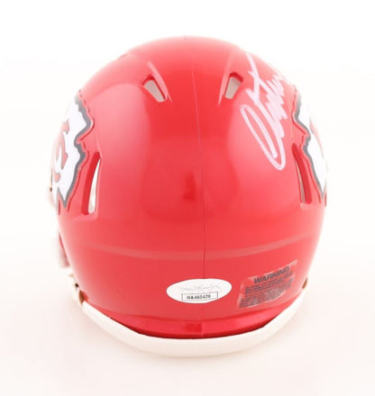 CHRISTIAN OKOYE SIGNED AUTOGRAPHED KANSAS CITY CHIEFS SPEED MINI HELMET JSA COA