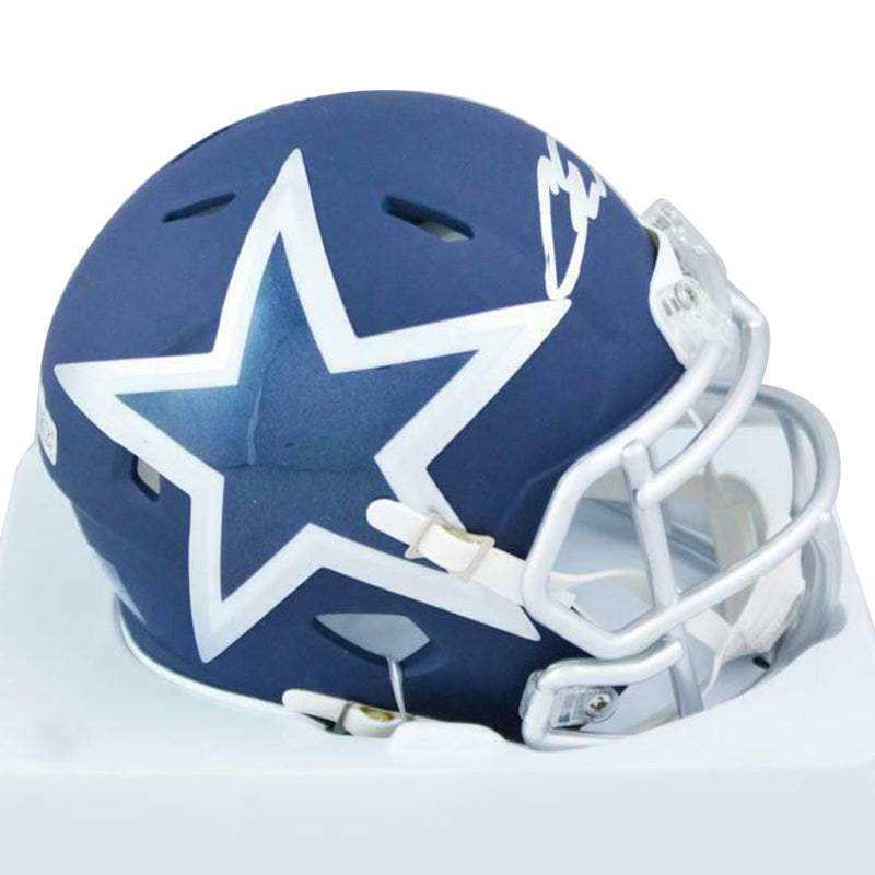 CeeDee Lamb Dallas Cowboys Signed AMP Speed Mini Helmet (FAN COA)