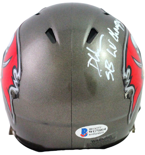 Devin White Tampa Bay Buccaneers Speed Mini Helmet w/ SB Champs (BAS COA)
