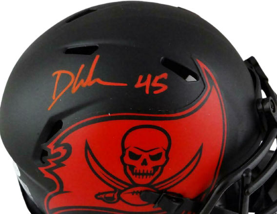 Devin White Tampa Bay Buccaneers Signed Tampa Bay Bucs Eclipse Mini Helmet (BAS COA)