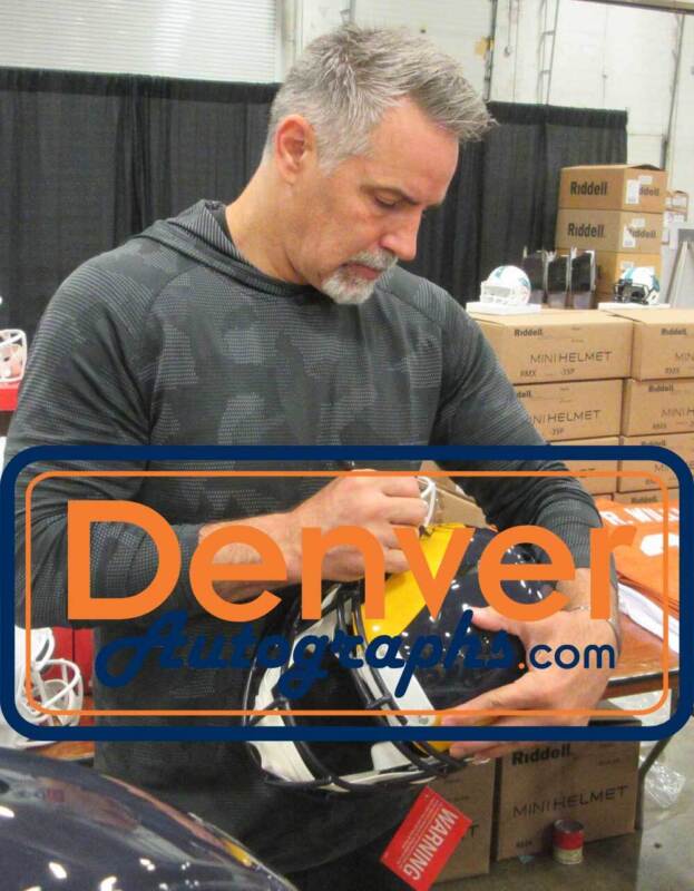 Kurt Warner Signed Los Angeles Rams Spd Authentic Helmet w/ 2 insc BAS 40055