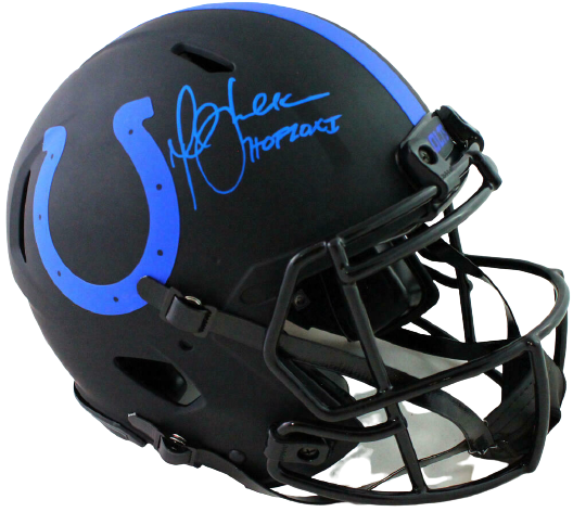 Marshall Faulk Indianapolis Colts Authentic Eclipse F/S Helmet w/ HOF BAS COA (Baltimore)