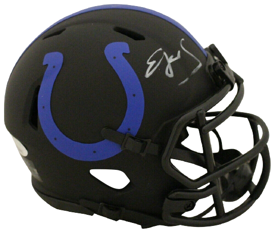 Edgerrin James Indianapolis Colts Eclipse Mini Helmet 28263 JSA COA (Baltimore)