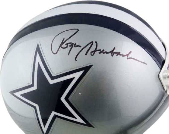 Roger Staubach Dallas Cowboys Signed Dallas Cowboys Full-sized Helmet (BAS COA)