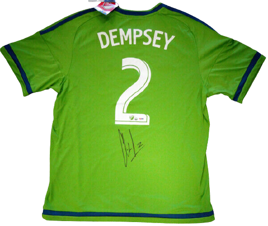 Clint Dempsey Seattle Sounders Signed Green Adidas Size XL Jersey 89896 (PSA/DNA COA)