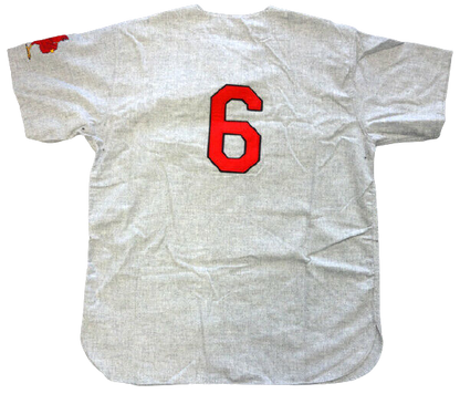 Stan Musial St. Louis Cardinals Signed Gray M&N Jersey HOF 69 Size 44 (PSA/DNA COA)