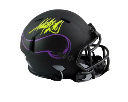 Adrian Peterson Autographed Minnesota Vikings Eclipse Mini Helmet-(BAS COA), , 