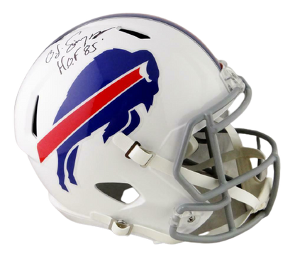 OJ Simpson Buffalo Bills Signed Bills Full-sized Speed Helmet with HOF (JSA COA)
